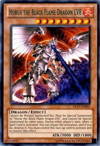 Horus the Black Flame Dragon LV8 (Green) [DL17-EN002] Rare | Play N Trade Winnipeg