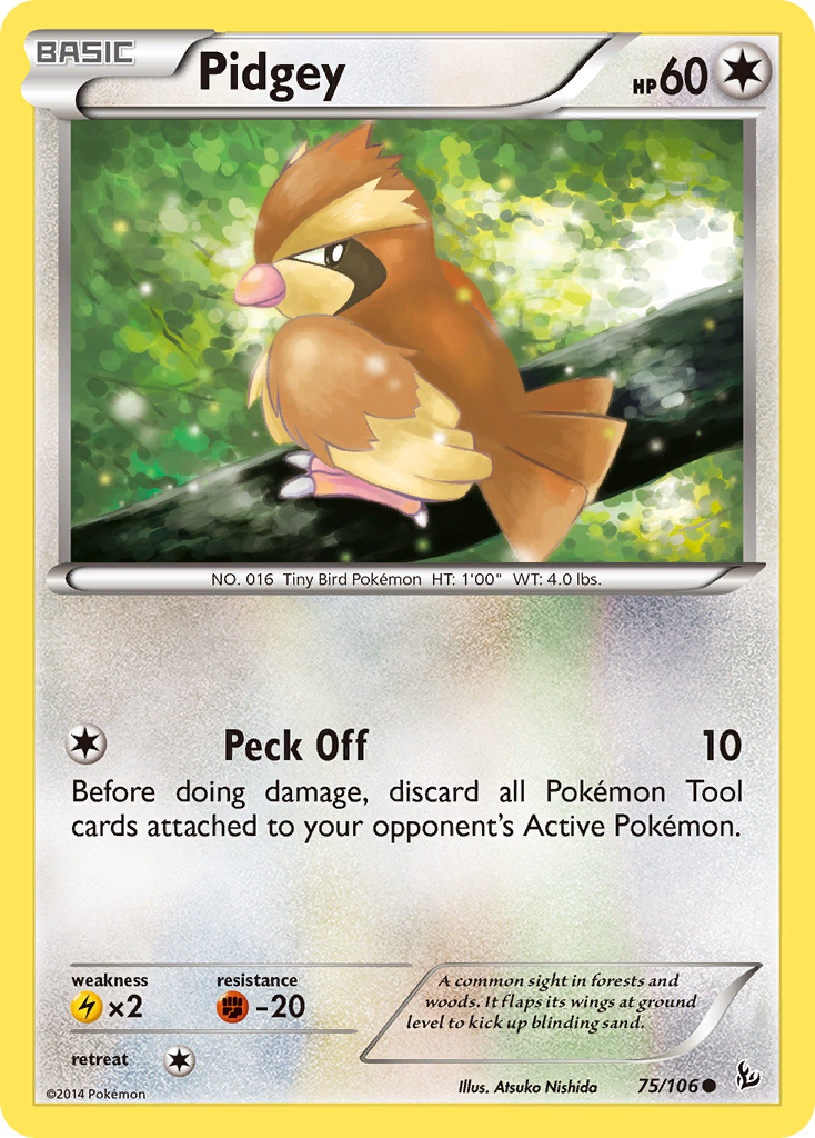 Pidgey (75/106) [XY: Flashfire] | Play N Trade Winnipeg