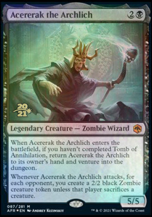 Acererak the Archlich [Dungeons & Dragons: Adventures in the Forgotten Realms Prerelease Promos] | Play N Trade Winnipeg