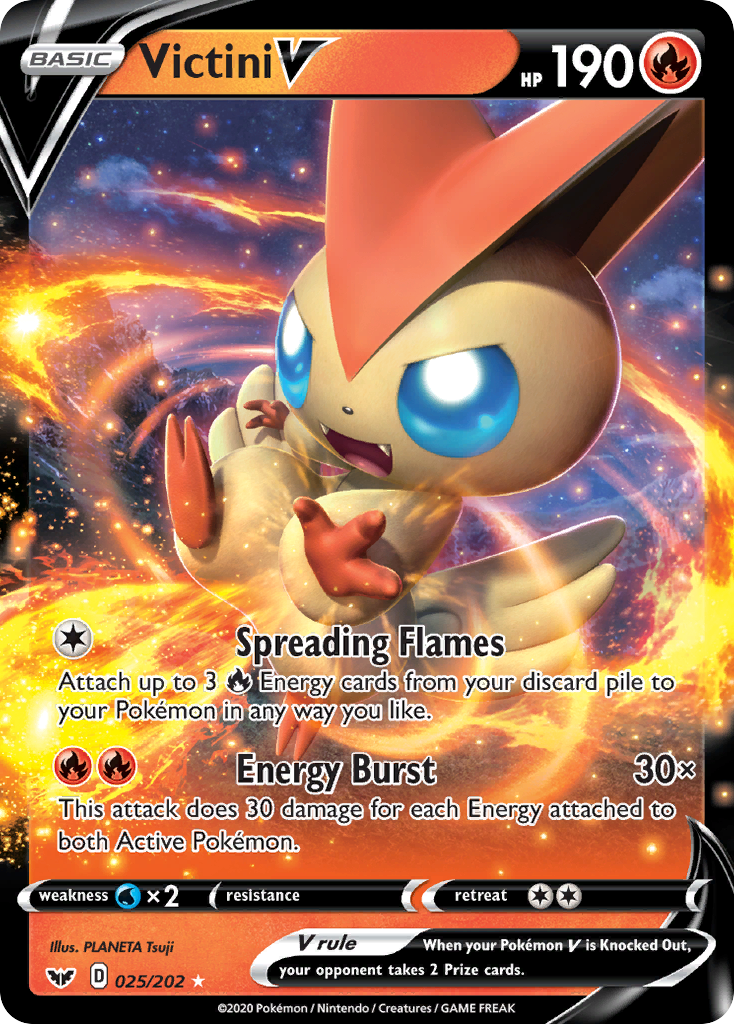 Victini V (025/202) [Sword & Shield: Base Set] | Play N Trade Winnipeg