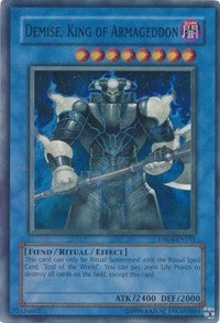 Demise, King of Armageddon [DR04-EN155] Super Rare | Play N Trade Winnipeg