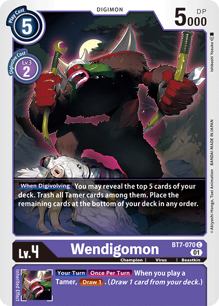 Wendigomon [BT7-070] [Next Adventure] | Play N Trade Winnipeg