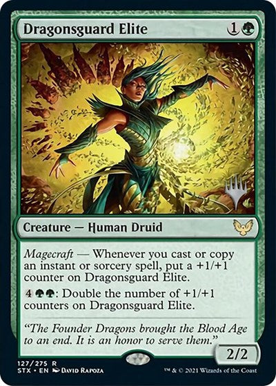 Dragonsguard Elite (Promo Pack) [Strixhaven: School of Mages Promos] | Play N Trade Winnipeg