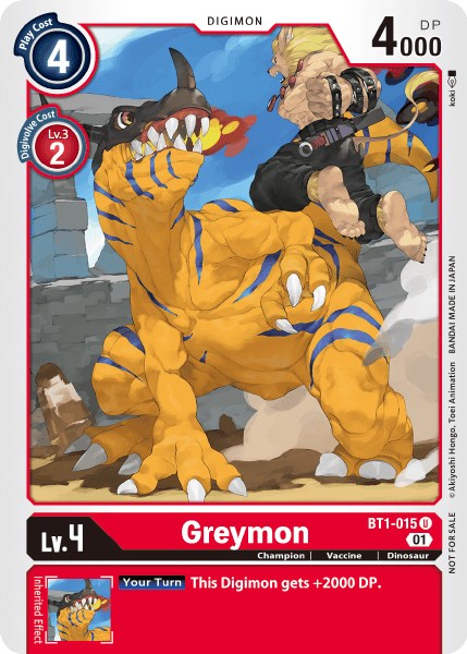 Greymon [BT1-015] (Tamer Party Vol. 3) [Release Special Booster Promos] | Play N Trade Winnipeg