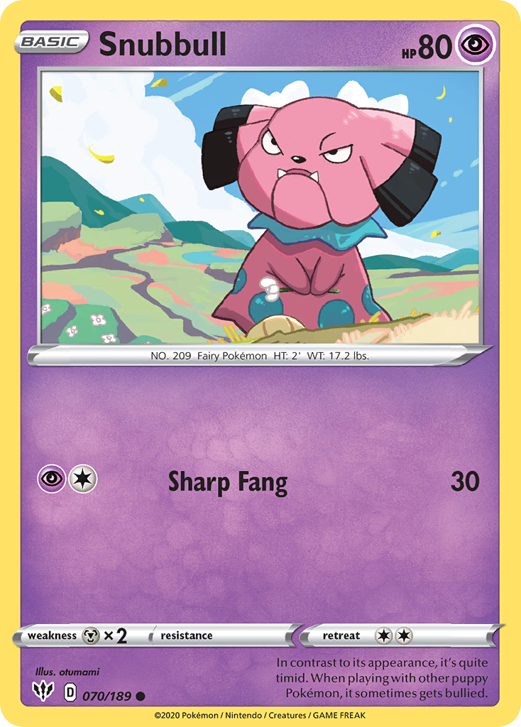 Snubbull (070/189) [Sword & Shield: Darkness Ablaze] | Play N Trade Winnipeg