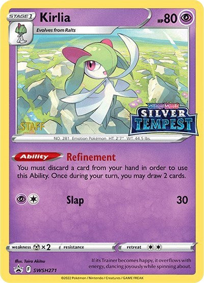 Kirlia (SWSH271) (Prerelease) (Staff) [Sword & Shield: Black Star Promos] | Play N Trade Winnipeg