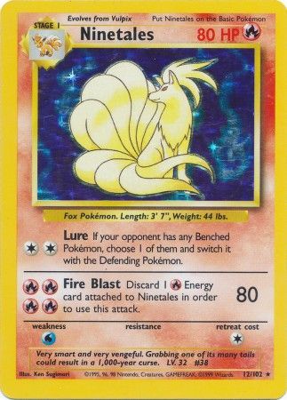 Ninetales (12/102) [Base Set Unlimited] | Play N Trade Winnipeg