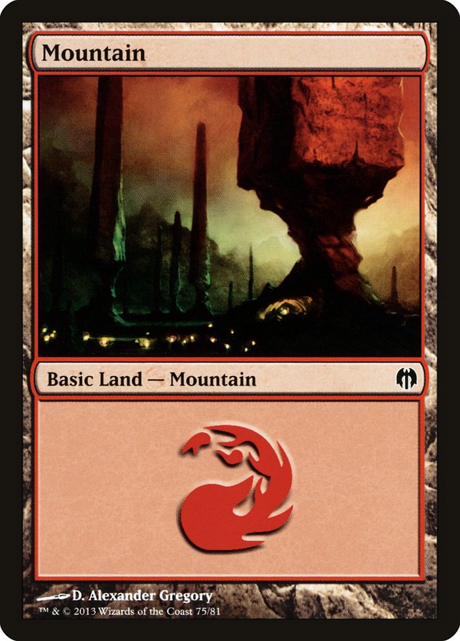 Mountain (75) [Duel Decks: Heroes vs. Monsters] | Play N Trade Winnipeg