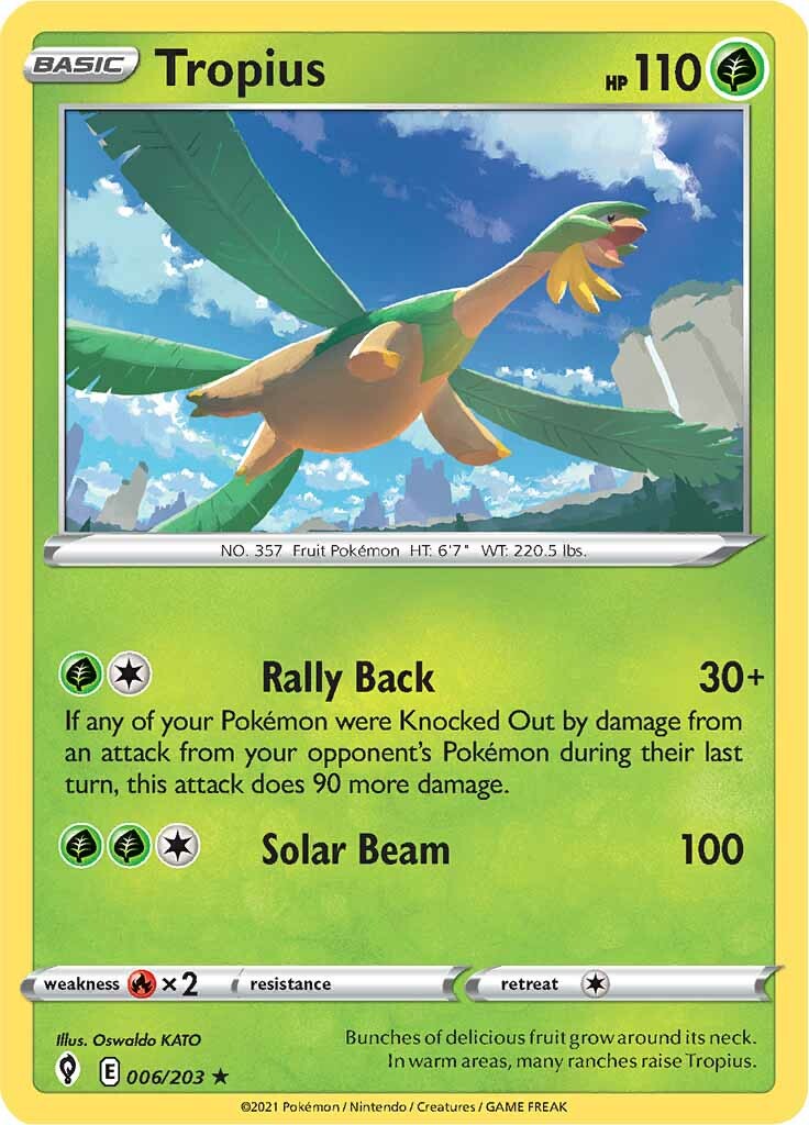 Tropius (006/203) [Sword & Shield: Evolving Skies] | Play N Trade Winnipeg