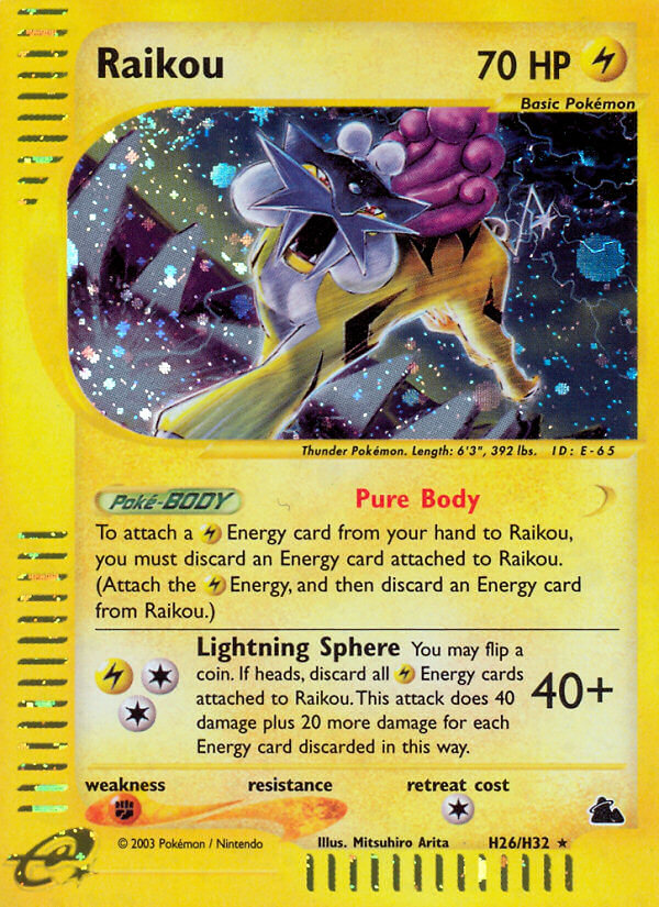 Raikou (H26/H32) [Skyridge] | Play N Trade Winnipeg