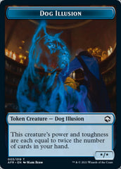 Dog Illusion // Ellywick Tumblestrum Emblem Double-sided Token [Dungeons & Dragons: Adventures in the Forgotten Realms Tokens] | Play N Trade Winnipeg