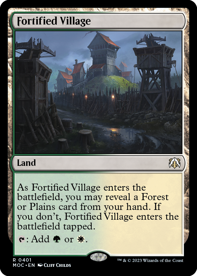 Fortified Village [March of the Machine Commander] | Play N Trade Winnipeg