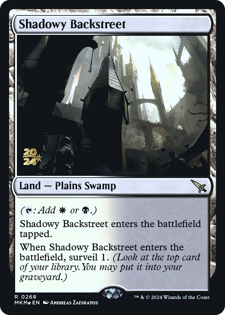 Shadowy Backstreet [Murders at Karlov Manor Prerelease Promos] | Play N Trade Winnipeg