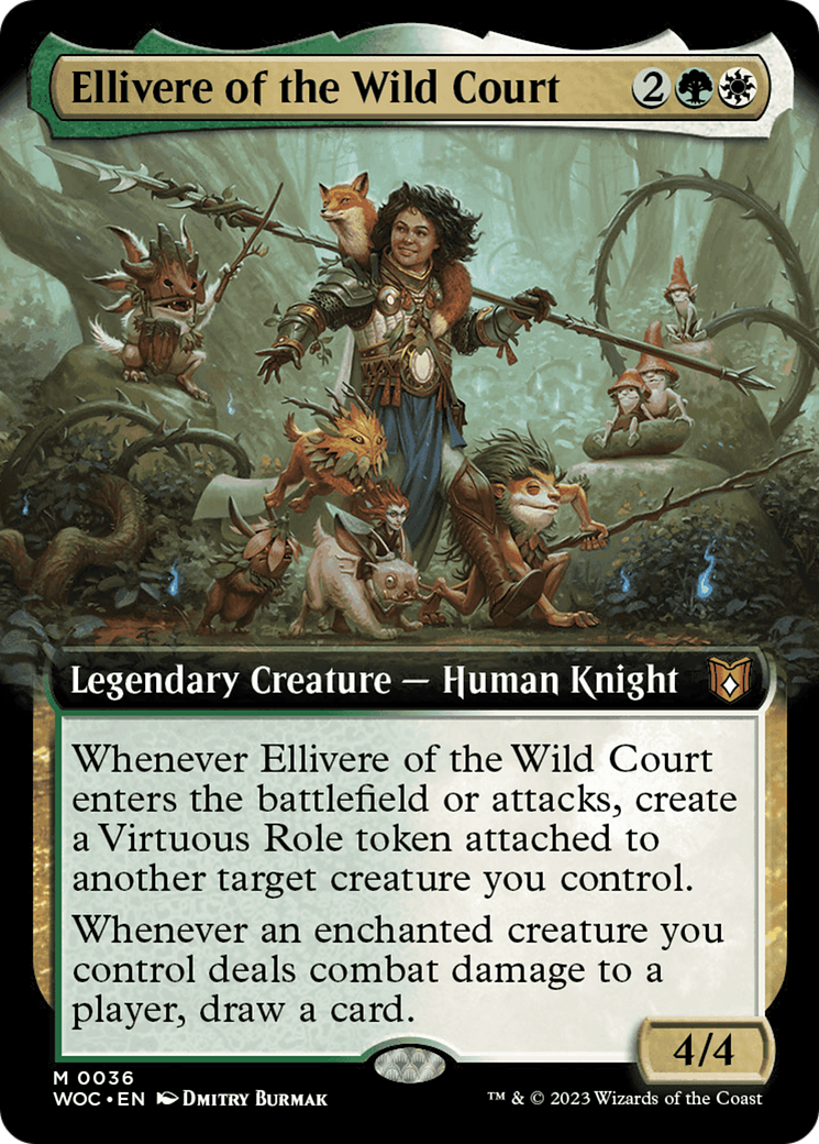 Ellivere of the Wild Court (Extended Art) [Wilds of Eldraine Commander] | Play N Trade Winnipeg