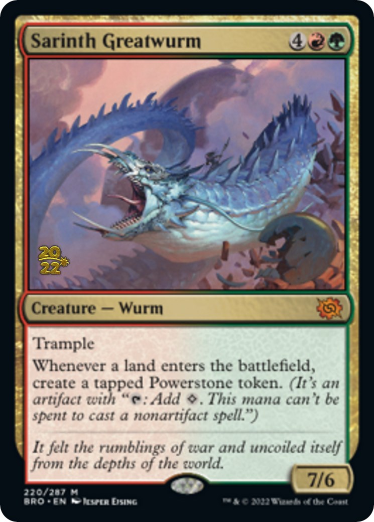 Sarinth Greatwurm [The Brothers' War: Prerelease Promos] | Play N Trade Winnipeg