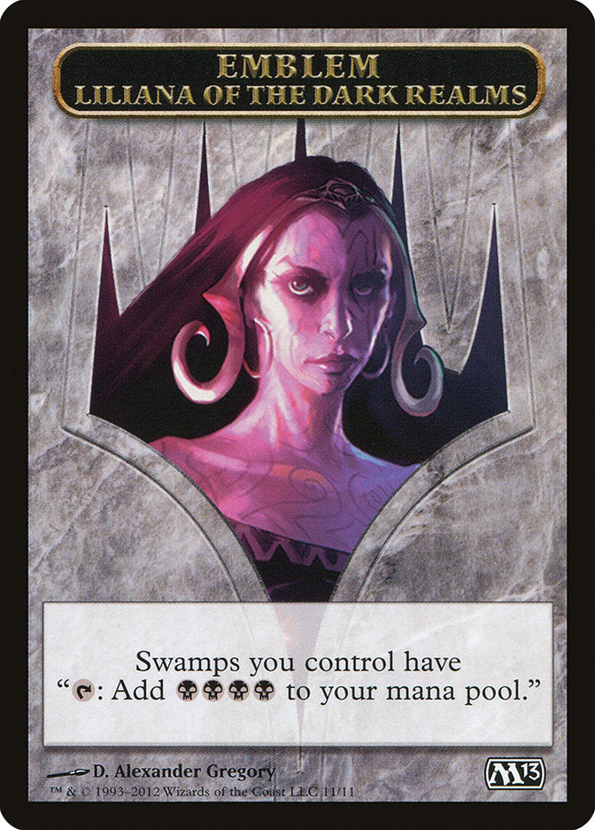 Liliana of the Dark Realms Emblem [Magic 2013 Tokens] | Play N Trade Winnipeg