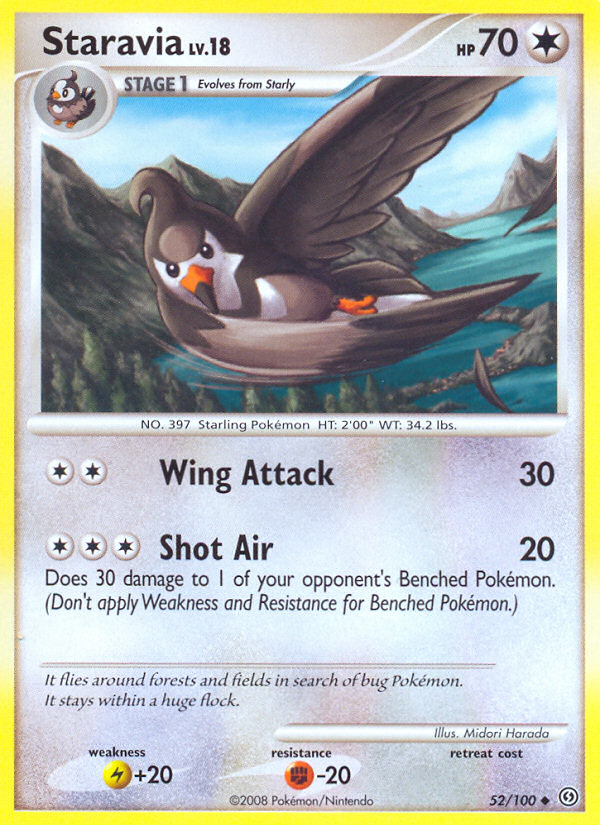 Staravia (52/100) [Diamond & Pearl: Stormfront] | Play N Trade Winnipeg