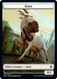 Goat // Food (18) Double-sided Token [Throne of Eldraine Tokens] | Play N Trade Winnipeg