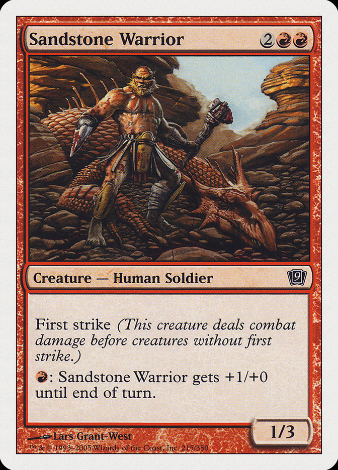 Sandstone Warrior [Ninth Edition] | Play N Trade Winnipeg