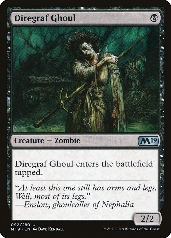 Diregraf Ghoul [Core Set 2019] | Play N Trade Winnipeg