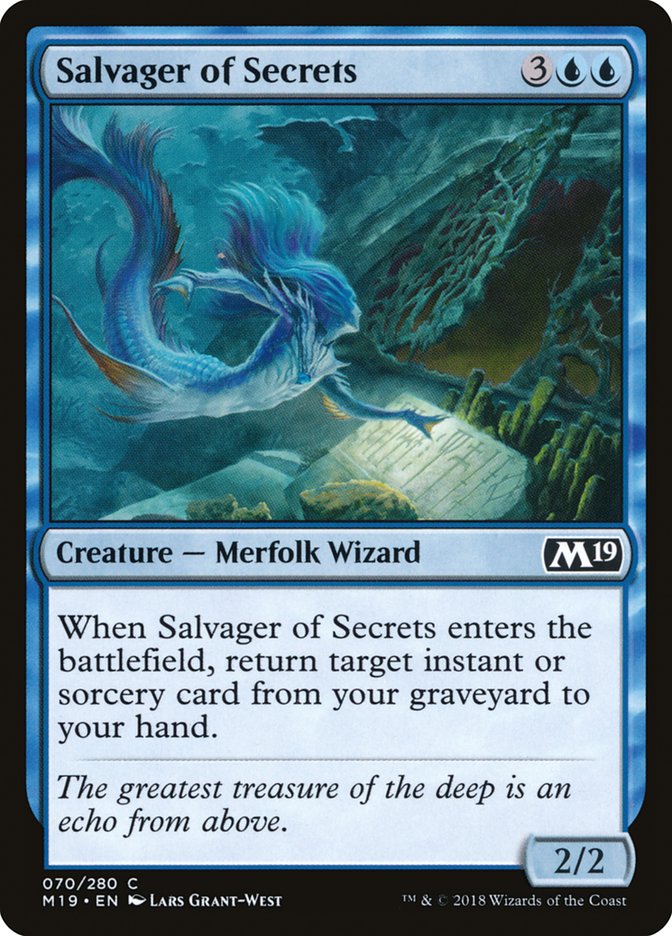 Salvager of Secrets [Core Set 2019] | Play N Trade Winnipeg