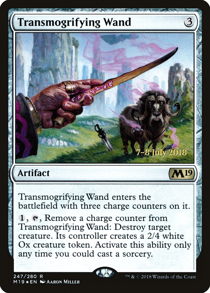 Transmogrifying Wand  [Core Set 2019 Prerelease Promos] | Play N Trade Winnipeg