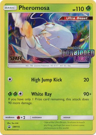 Pheromosa (SM115) (Staff Prerelease Promo) [Sun & Moon: Black Star Promos] | Play N Trade Winnipeg