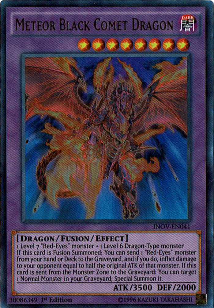 Meteor Black Comet Dragon [INOV-EN041] Ultra Rare | Play N Trade Winnipeg