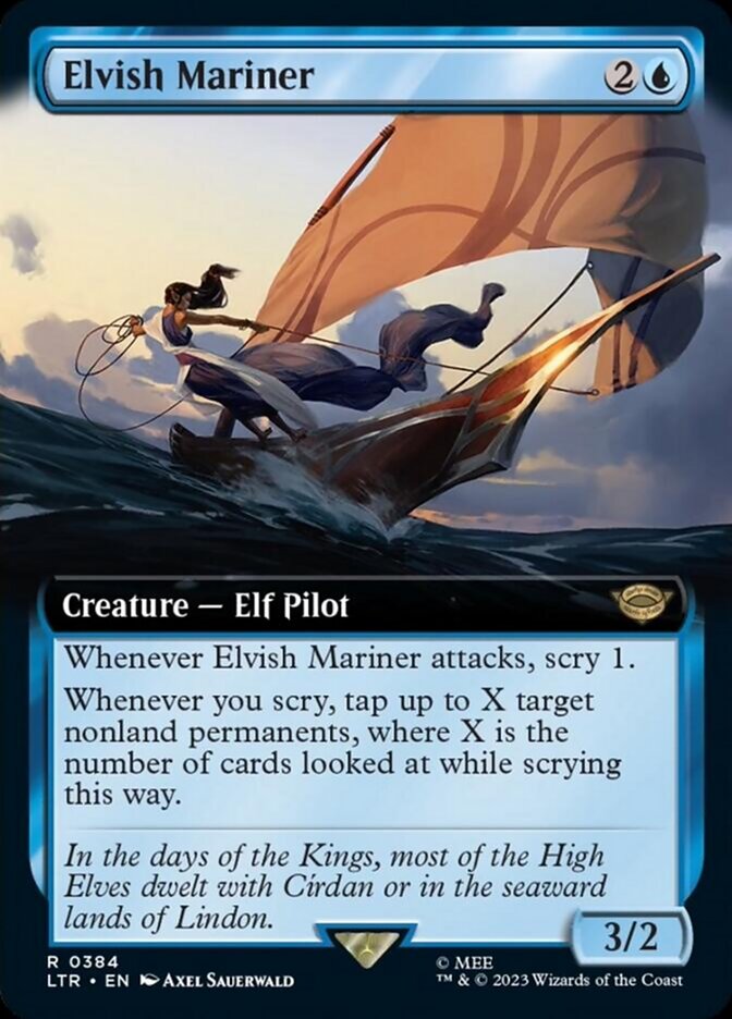 Elvish Mariner (Extended Art) [The Lord of the Rings: Tales of Middle-Earth] | Play N Trade Winnipeg