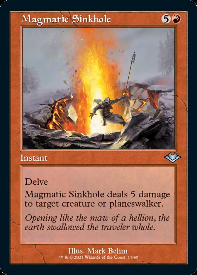 Magmatic Sinkhole (Retro Foil Etched) [Modern Horizons 2] | Play N Trade Winnipeg