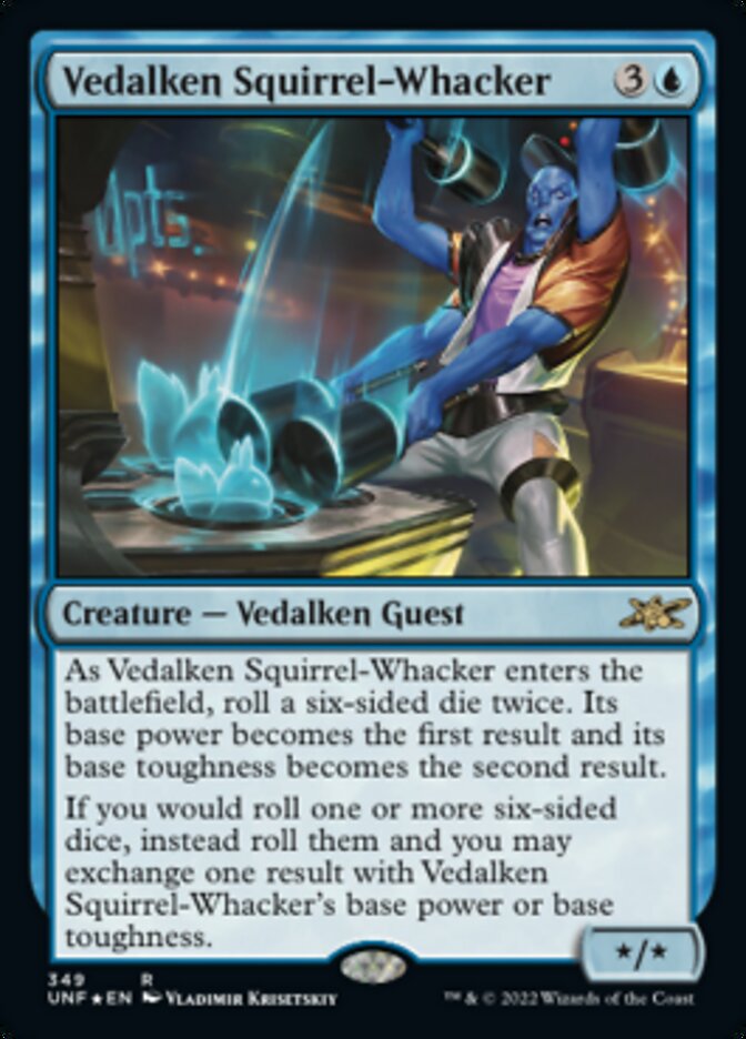 Vedalken Squirrel-Whacker (Galaxy Foil) [Unfinity] | Play N Trade Winnipeg