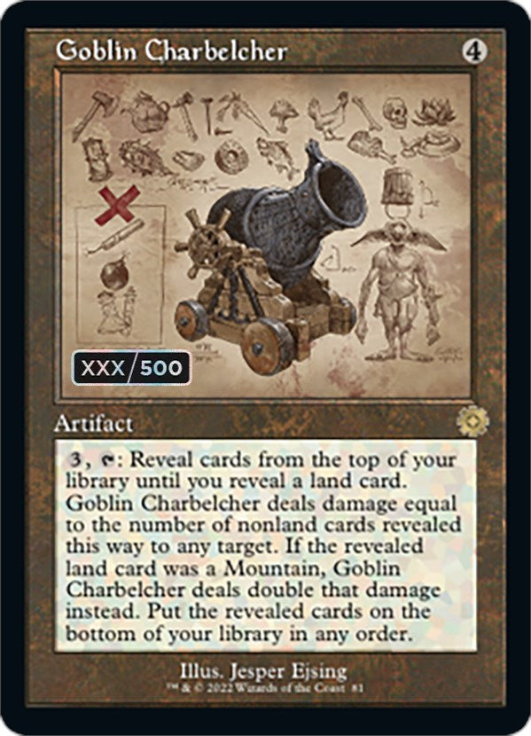 Goblin Charbelcher (Retro Schematic) (Serial Numbered) [The Brothers' War Retro Artifacts] | Play N Trade Winnipeg