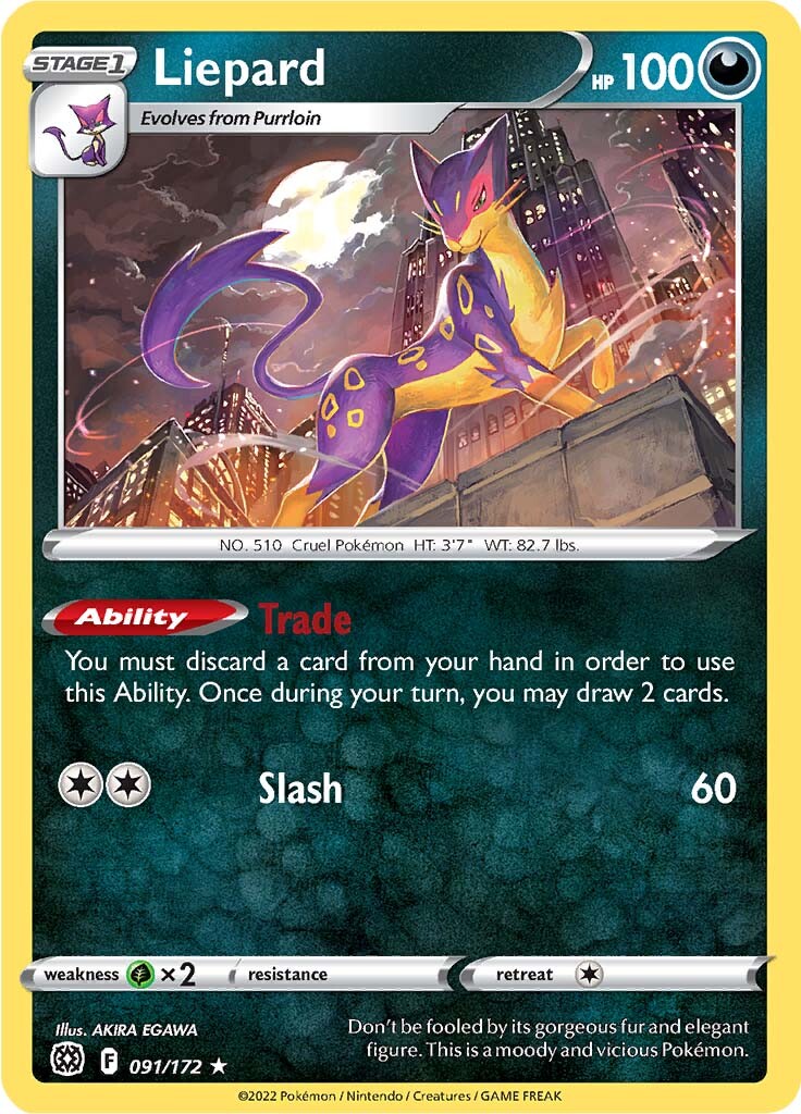 Liepard (091/172) [Sword & Shield: Brilliant Stars] | Play N Trade Winnipeg