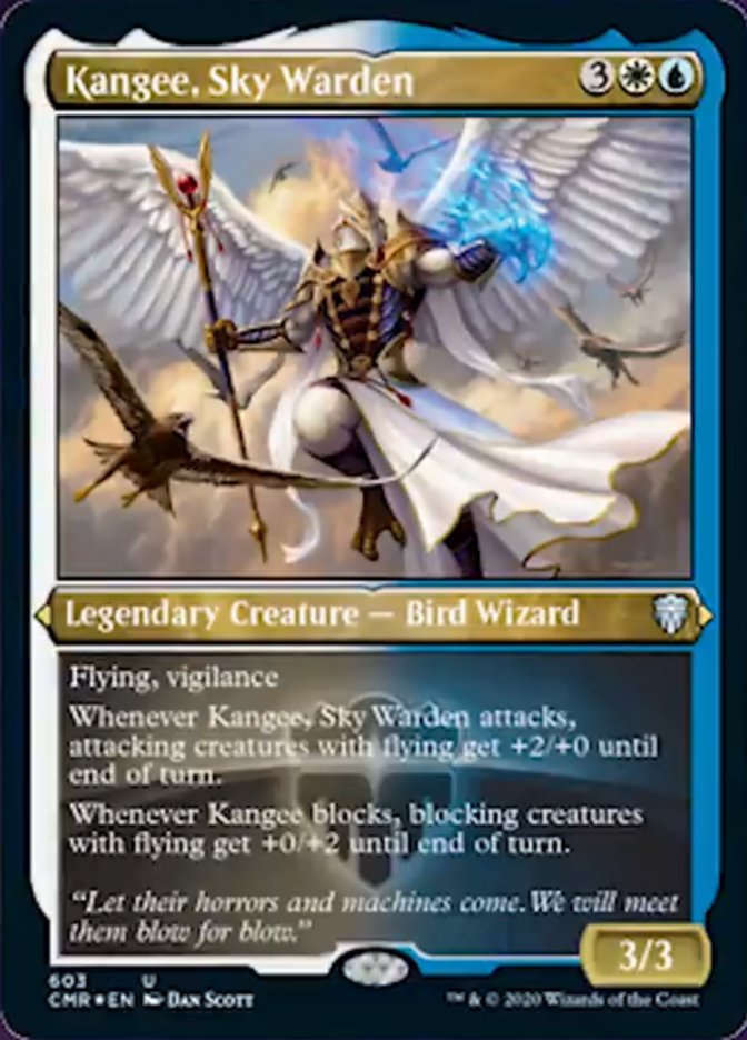 Kangee, Sky Warden (Etched) [Commander Legends] | Play N Trade Winnipeg