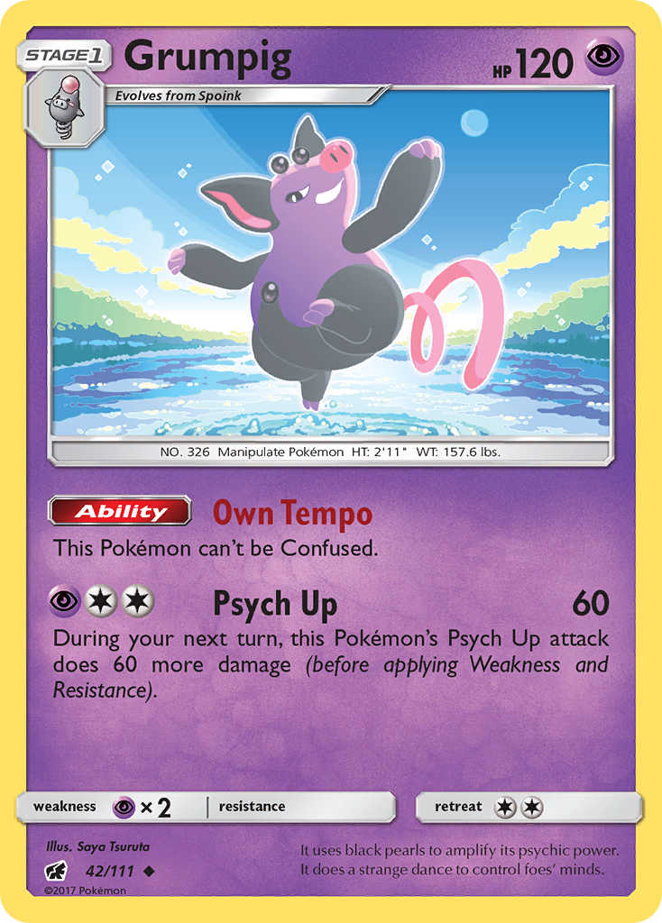 Grumpig (42/111) [Sun & Moon: Crimson Invasion] | Play N Trade Winnipeg