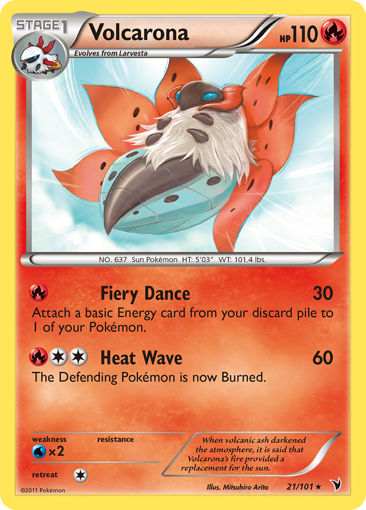 Volcarona (21/101) [Black & White: Noble Victories] | Play N Trade Winnipeg