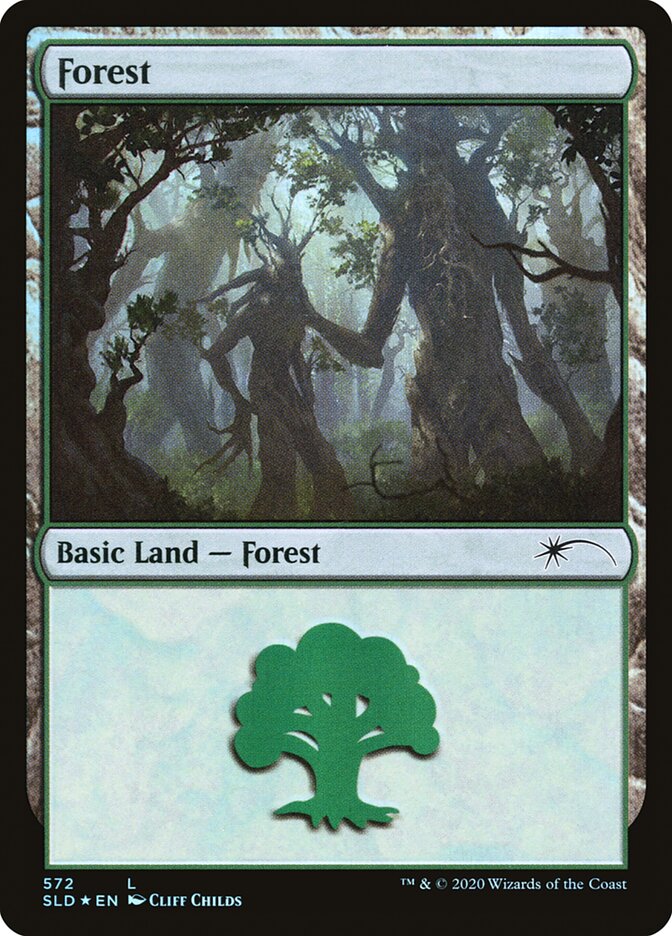 Forest (Tree Hugging) (572) [Secret Lair Drop Promos] | Play N Trade Winnipeg