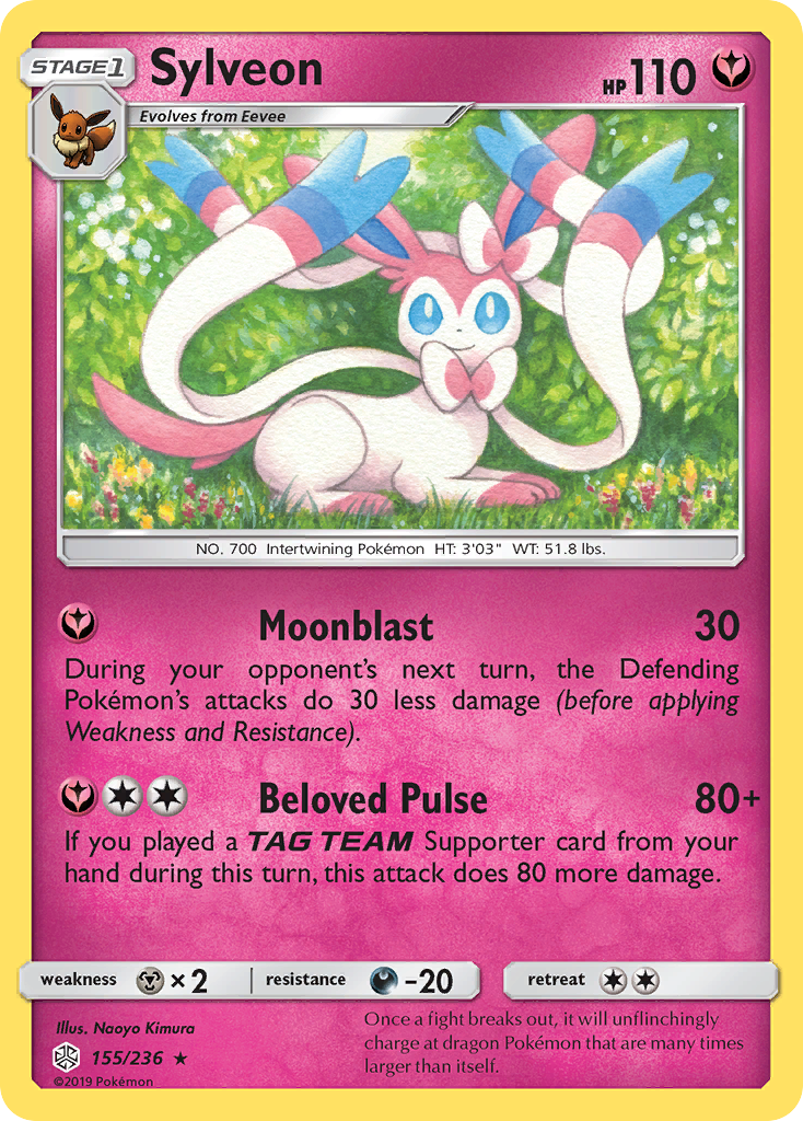 Sylveon (155/236) [Sun & Moon: Cosmic Eclipse] | Play N Trade Winnipeg