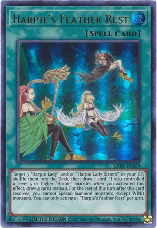 Harpie's Feather Rest [LART-EN029] Ultra Rare | Play N Trade Winnipeg