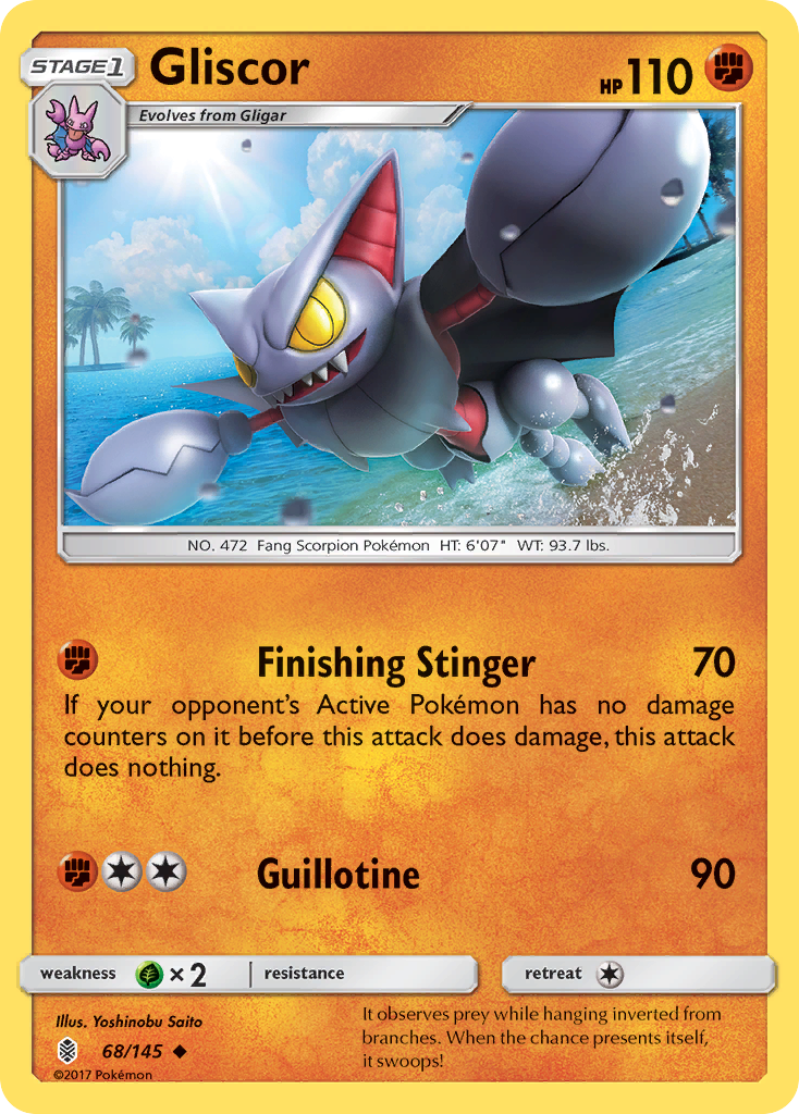 Gliscor (68/145) [Sun & Moon: Guardians Rising] | Play N Trade Winnipeg