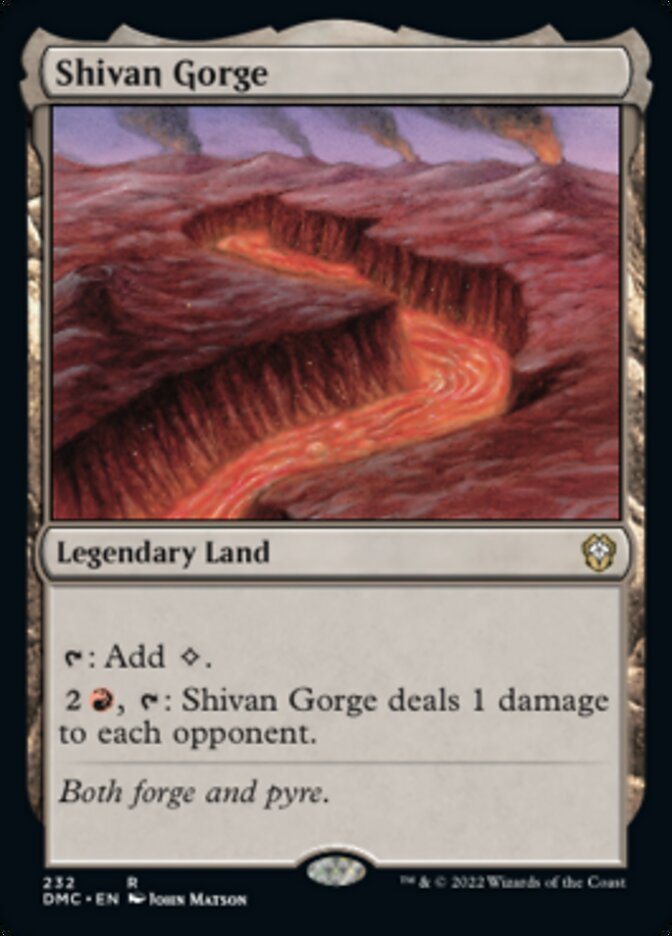 Shivan Gorge [Dominaria United Commander] | Play N Trade Winnipeg