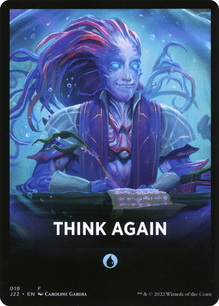 Think Again Theme Card [Jumpstart 2022 Front Cards] | Play N Trade Winnipeg