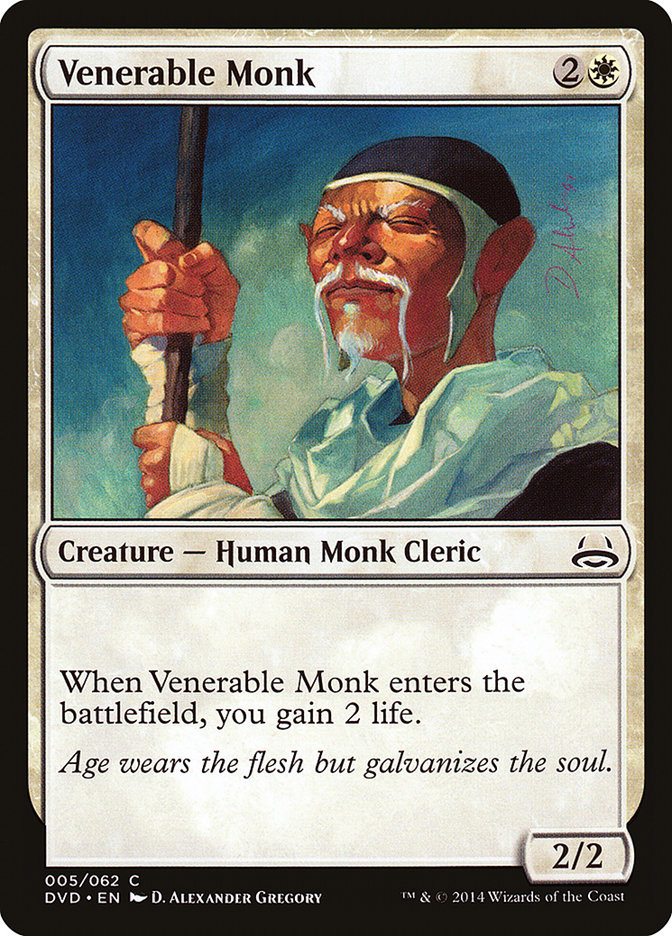 Venerable Monk (Divine vs. Demonic) [Duel Decks Anthology] | Play N Trade Winnipeg