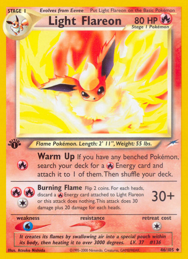 Light Flareon (46/105) [Neo Destiny 1st Edition] | Play N Trade Winnipeg