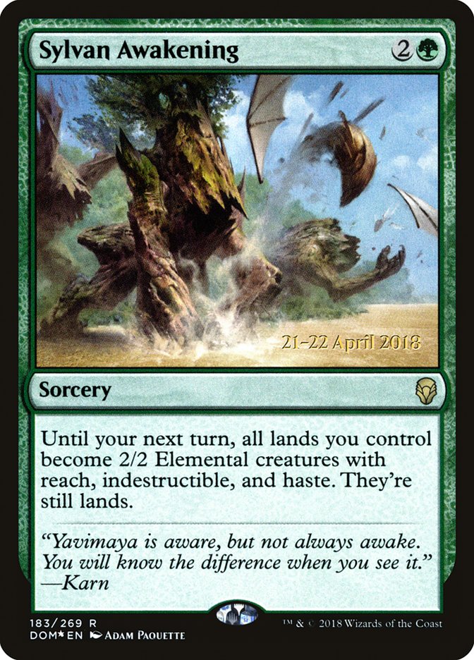 Sylvan Awakening  [Dominaria Prerelease Promos] | Play N Trade Winnipeg
