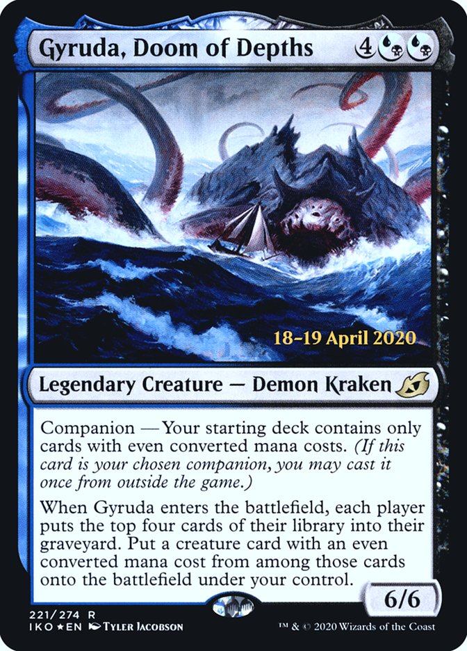 Gyruda, Doom of Depths  [Ikoria: Lair of Behemoths Prerelease Promos] | Play N Trade Winnipeg