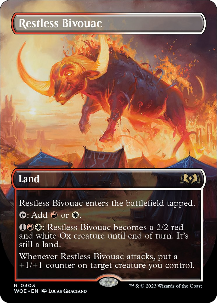 Restless Bivouac (Borderless Alternate Art) [Wilds of Eldraine] | Play N Trade Winnipeg