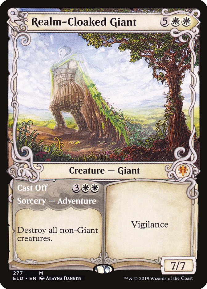Realm-Cloaked Giant // Cast Off (Showcase) [Throne of Eldraine] | Play N Trade Winnipeg