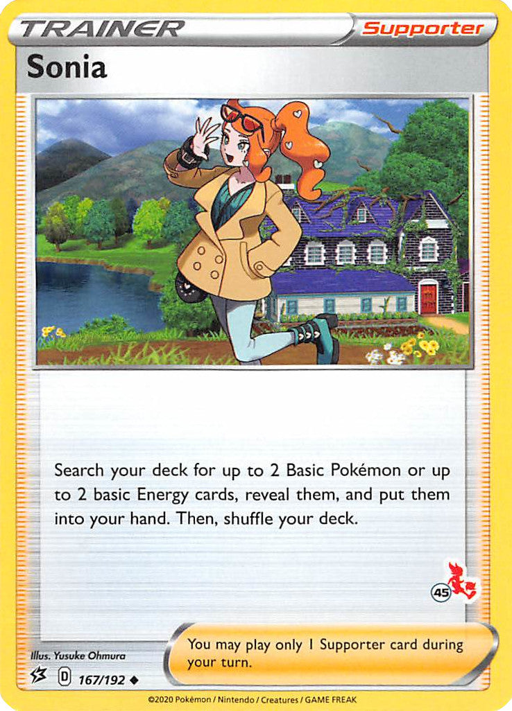 Sonia (167/192) (Cinderace Stamp #45) [Battle Academy 2022] | Play N Trade Winnipeg