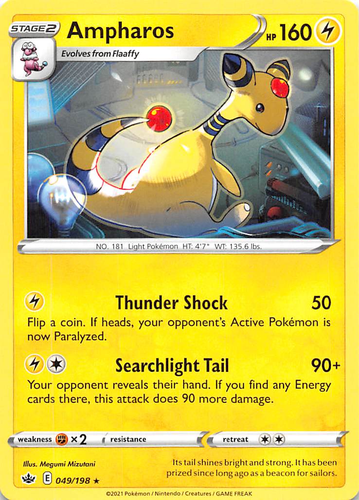 Ampharos (049/198) [Sword & Shield: Chilling Reign] | Play N Trade Winnipeg